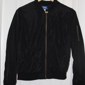 Francesca’s Black Bomber Jacket